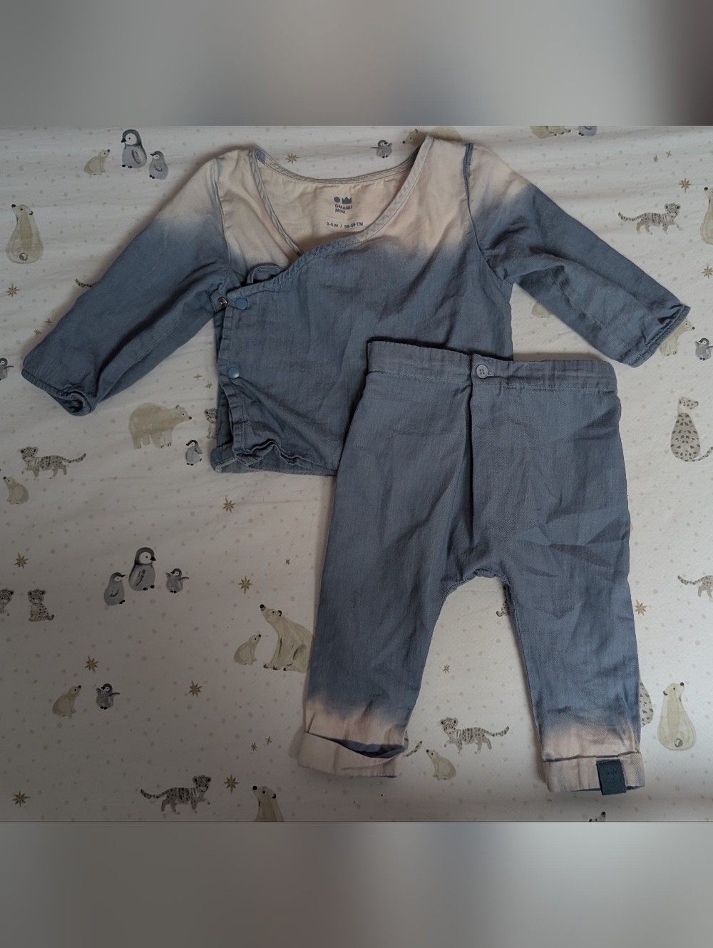 Omamimini Kimono Set (3-6mos) - Like New